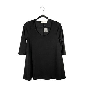 NWT Project Social T Urban Outfitters Black Scoop Neck Blouse Size Small